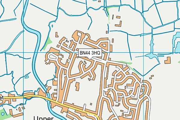 BN44 3HQ map - OS VectorMap District (Ordnance Survey) BN44 3HQ map - OS VectorMap District (Ordnance Survey)