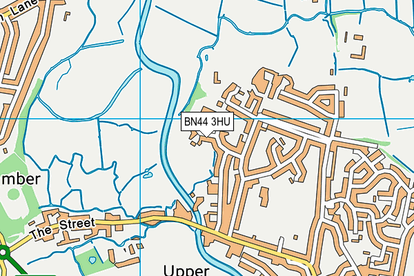 BN44 3HU map - OS VectorMap District (Ordnance Survey) BN44 3HU map - OS VectorMap District (Ordnance Survey)