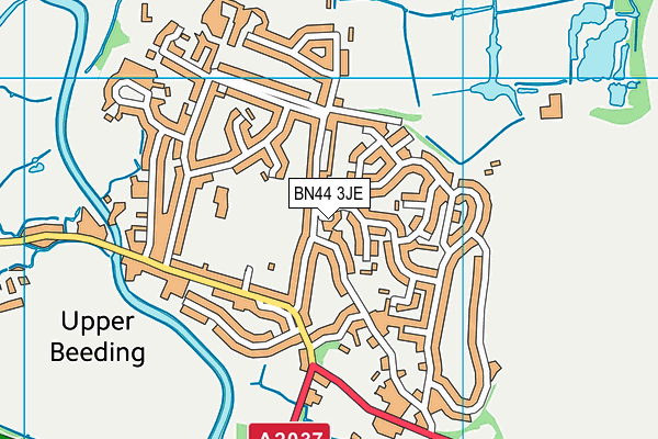 BN44 3JE map - OS VectorMap District (Ordnance Survey) BN44 3JE map - OS VectorMap District (Ordnance Survey)