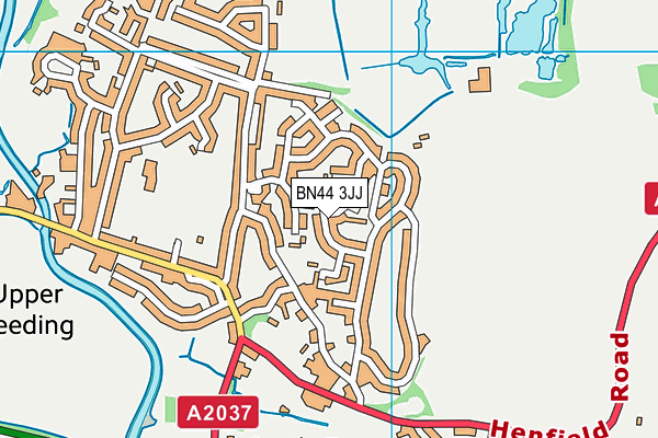 BN44 3JJ map - OS VectorMap District (Ordnance Survey) BN44 3JJ map - OS VectorMap District (Ordnance Survey)