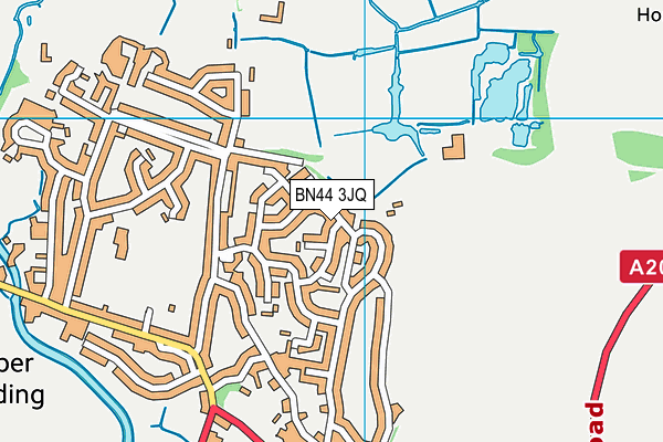 BN44 3JQ map - OS VectorMap District (Ordnance Survey) BN44 3JQ map - OS VectorMap District (Ordnance Survey)