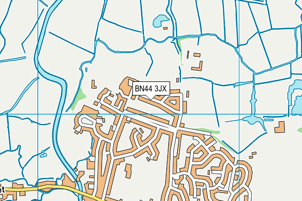 BN44 3JX map - OS VectorMap District (Ordnance Survey) BN44 3JX map - OS VectorMap District (Ordnance Survey)