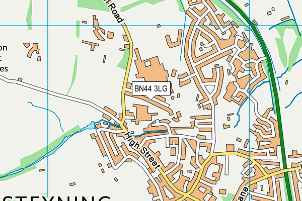 BN44 3LG map - OS VectorMap District (Ordnance Survey) BN44 3LG map - OS VectorMap District (Ordnance Survey)