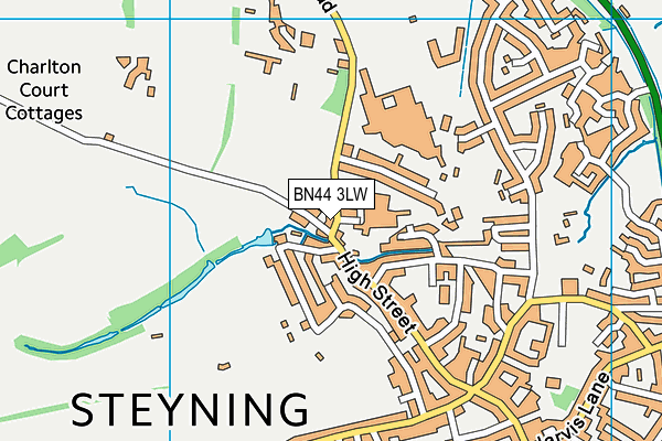 BN44 3LW map - OS VectorMap District (Ordnance Survey) BN44 3LW map - OS VectorMap District (Ordnance Survey)