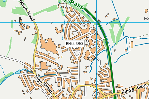 BN44 3RQ map - OS VectorMap District (Ordnance Survey) BN44 3RQ map - OS VectorMap District (Ordnance Survey)