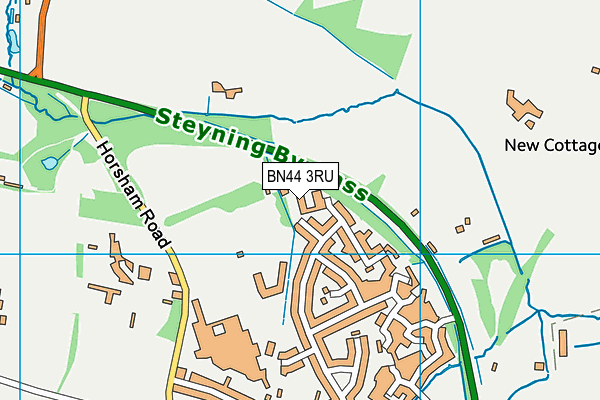 BN44 3RU map - OS VectorMap District (Ordnance Survey) BN44 3RU map - OS VectorMap District (Ordnance Survey)