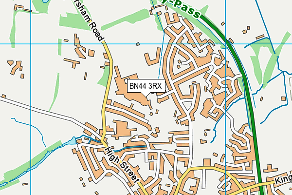 BN44 3RX map - OS VectorMap District (Ordnance Survey) BN44 3RX map - OS VectorMap District (Ordnance Survey)