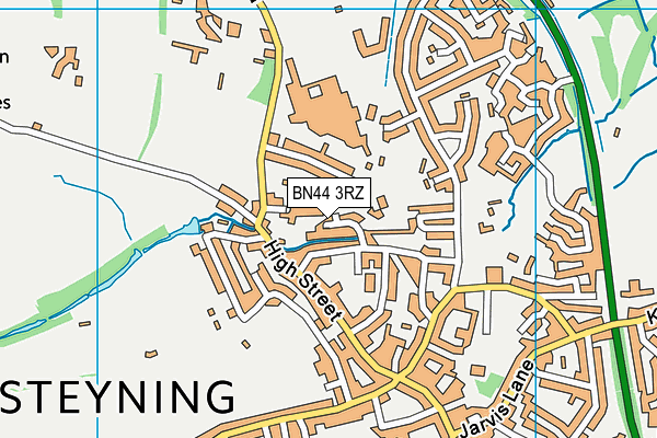 BN44 3RZ map - OS VectorMap District (Ordnance Survey) BN44 3RZ map - OS VectorMap District (Ordnance Survey)