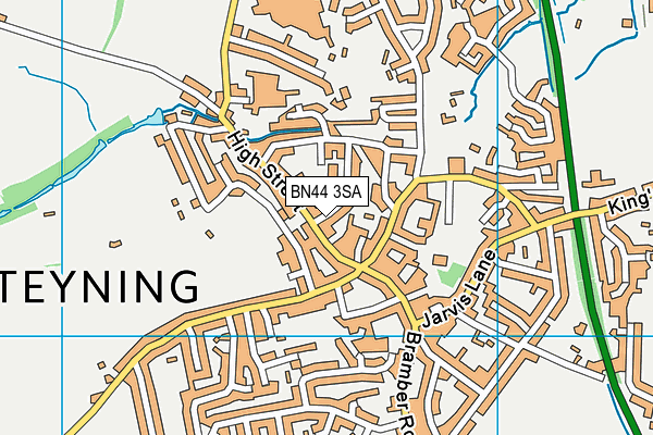 BN44 3SA map - OS VectorMap District (Ordnance Survey) BN44 3SA map - OS VectorMap District (Ordnance Survey)