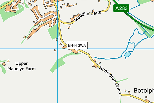 BN44 3WA map - OS VectorMap District (Ordnance Survey) BN44 3WA map - OS VectorMap District (Ordnance Survey)