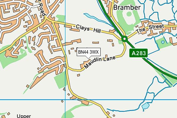 BN44 3WX map - OS VectorMap District (Ordnance Survey) BN44 3WX map - OS VectorMap District (Ordnance Survey)