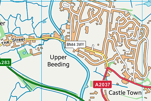 BN44 3WY map - OS VectorMap District (Ordnance Survey) BN44 3WY map - OS VectorMap District (Ordnance Survey)