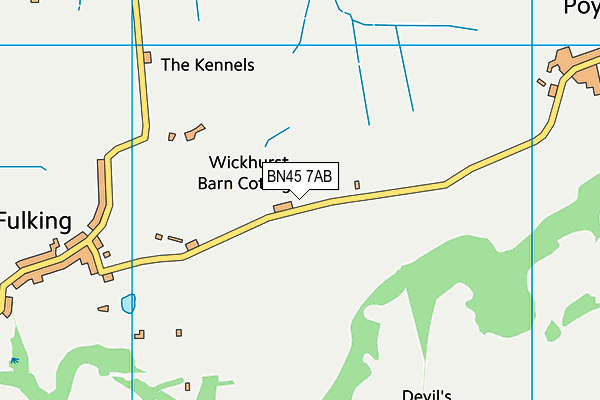 BN45 7AB map - OS VectorMap District (Ordnance Survey) BN45 7AB map - OS VectorMap District (Ordnance Survey)