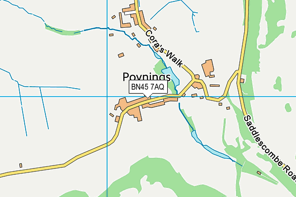 BN45 7AQ map - OS VectorMap District (Ordnance Survey) BN45 7AQ map - OS VectorMap District (Ordnance Survey)