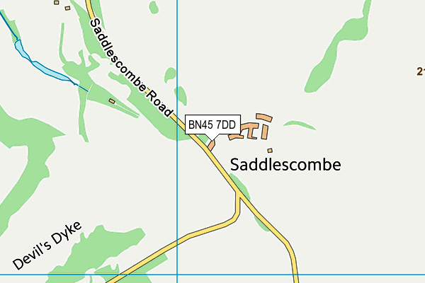 BN45 7DD map - OS VectorMap District (Ordnance Survey) BN45 7DD map - OS VectorMap District (Ordnance Survey)