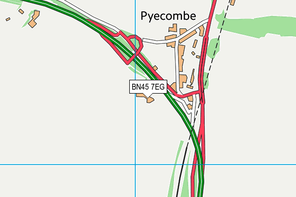 BN45 7EG map - OS VectorMap District (Ordnance Survey) BN45 7EG map - OS VectorMap District (Ordnance Survey)