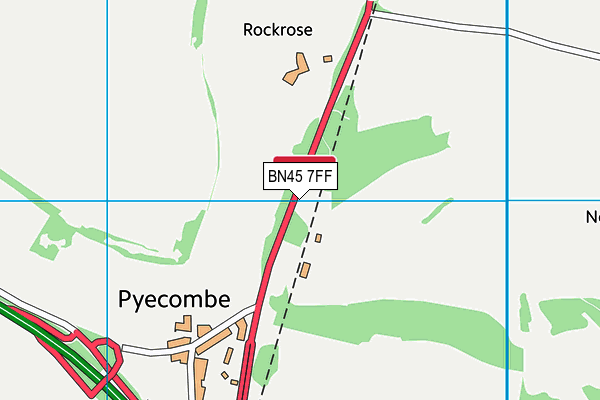 BN45 7FF map - OS VectorMap District (Ordnance Survey) BN45 7FF map - OS VectorMap District (Ordnance Survey)