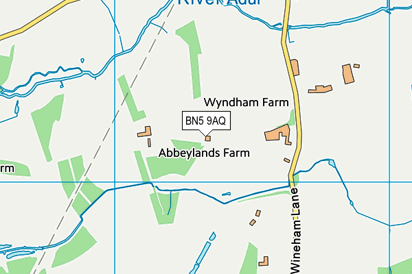 BN5 9AQ map - OS VectorMap District (Ordnance Survey) BN5 9AQ map - OS VectorMap District (Ordnance Survey)
