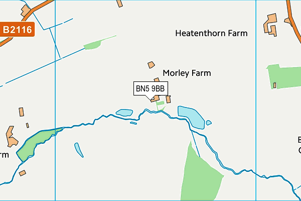 BN5 9BB map - OS VectorMap District (Ordnance Survey) BN5 9BB map - OS VectorMap District (Ordnance Survey)