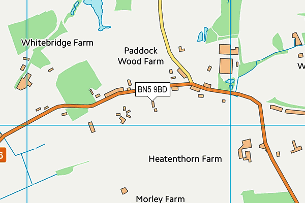 BN5 9BD map - OS VectorMap District (Ordnance Survey) BN5 9BD map - OS VectorMap District (Ordnance Survey)