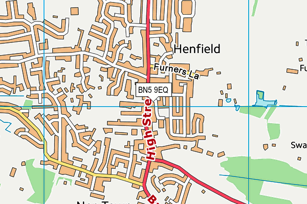 BN5 9EQ map - OS VectorMap District (Ordnance Survey) BN5 9EQ map - OS VectorMap District (Ordnance Survey)