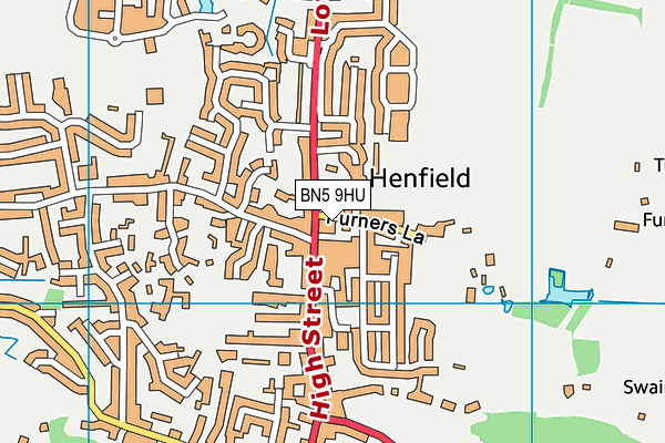 BN5 9HU map - OS VectorMap District (Ordnance Survey) BN5 9HU map - OS VectorMap District (Ordnance Survey)