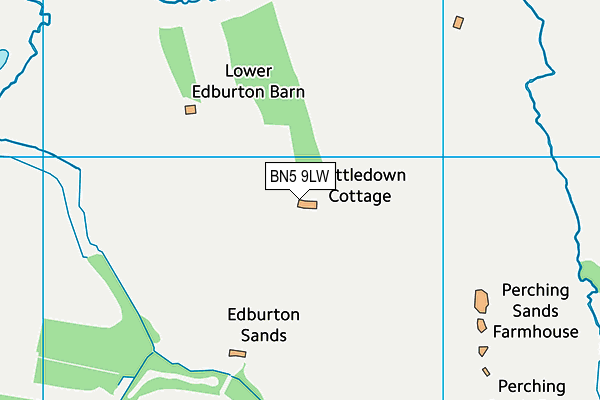 BN5 9LW map - OS VectorMap District (Ordnance Survey)