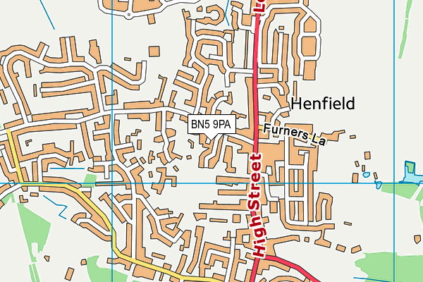 BN5 9PA map - OS VectorMap District (Ordnance Survey) BN5 9PA map - OS VectorMap District (Ordnance Survey)