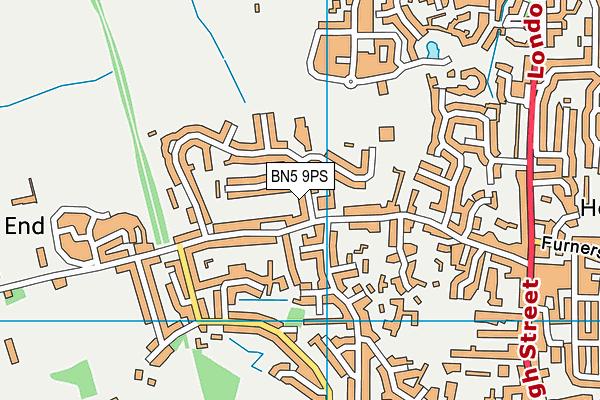 BN5 9PS map - OS VectorMap District (Ordnance Survey) BN5 9PS map - OS VectorMap District (Ordnance Survey)