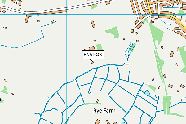 BN5 9QX map - OS VectorMap District (Ordnance Survey) BN5 9QX map - OS VectorMap District (Ordnance Survey)