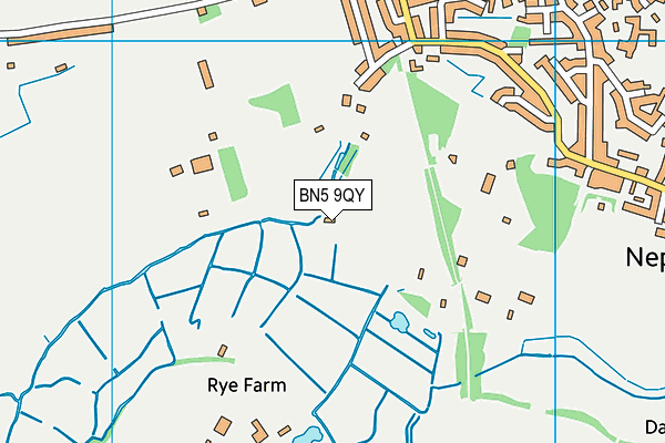 BN5 9QY map - OS VectorMap District (Ordnance Survey) BN5 9QY map - OS VectorMap District (Ordnance Survey)