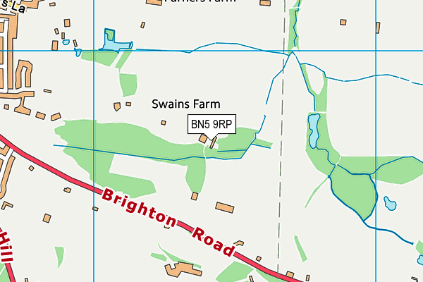 BN5 9RP map - OS VectorMap District (Ordnance Survey) BN5 9RP map - OS VectorMap District (Ordnance Survey)