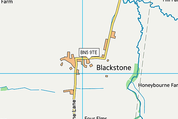 BN5 9TE map - OS VectorMap District (Ordnance Survey) BN5 9TE map - OS VectorMap District (Ordnance Survey)