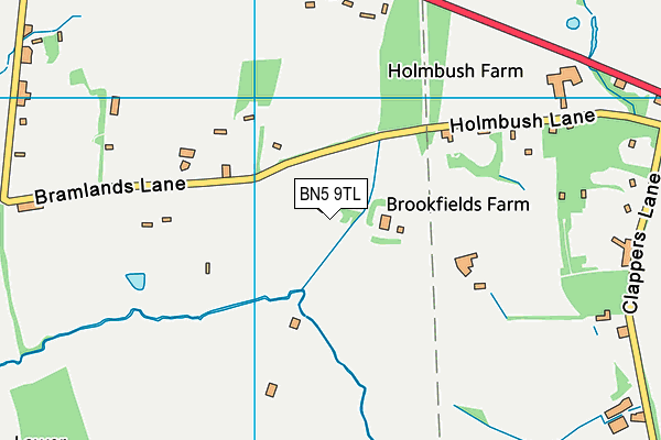 BN5 9TL map - OS VectorMap District (Ordnance Survey)