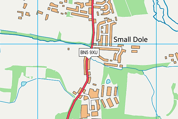 BN5 9XU map - OS VectorMap District (Ordnance Survey) BN5 9XU map - OS VectorMap District (Ordnance Survey)