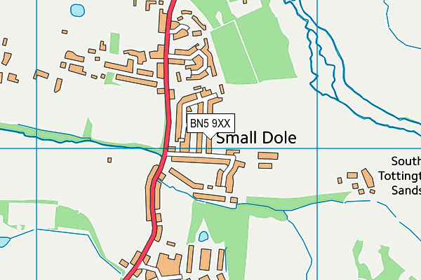 BN5 9XX map - OS VectorMap District (Ordnance Survey) BN5 9XX map - OS VectorMap District (Ordnance Survey)