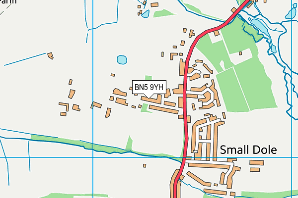 BN5 9YH map - OS VectorMap District (Ordnance Survey) BN5 9YH map - OS VectorMap District (Ordnance Survey)