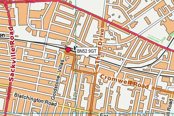 BN52 9GT map - OS VectorMap District (Ordnance Survey) BN52 9GT map - OS VectorMap District (Ordnance Survey)
