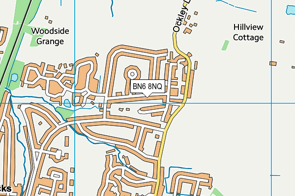 BN6 8NQ map - OS VectorMap District (Ordnance Survey) BN6 8NQ map - OS VectorMap District (Ordnance Survey)