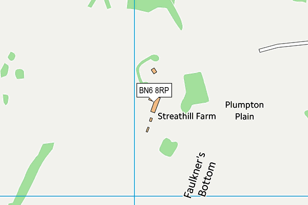 BN6 8RP map - OS VectorMap District (Ordnance Survey) BN6 8RP map - OS VectorMap District (Ordnance Survey)