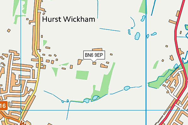 BN6 9EP map - OS VectorMap District (Ordnance Survey) BN6 9EP map - OS VectorMap District (Ordnance Survey)