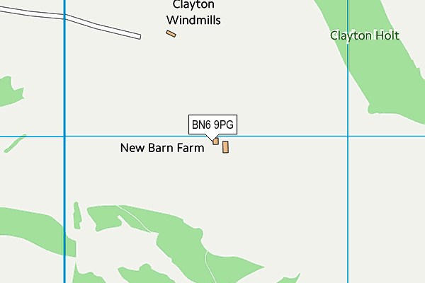 BN6 9PG map - OS VectorMap District (Ordnance Survey) BN6 9PG map - OS VectorMap District (Ordnance Survey)