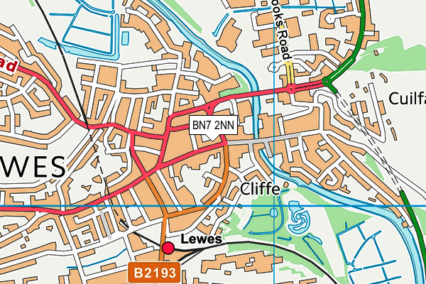 BN7 2NN map - OS VectorMap District (Ordnance Survey) BN7 2NN map - OS VectorMap District (Ordnance Survey)