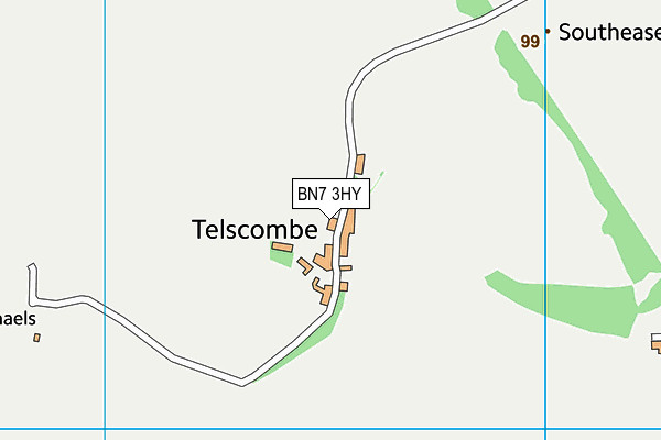 BN7 3HY map - OS VectorMap District (Ordnance Survey) BN7 3HY map - OS VectorMap District (Ordnance Survey)
