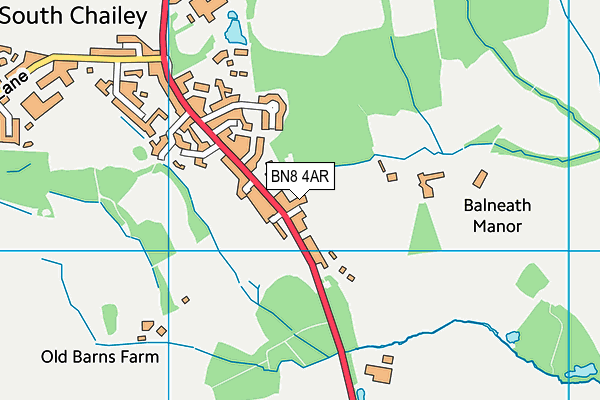BN8 4AR map - OS VectorMap District (Ordnance Survey) BN8 4AR map - OS VectorMap District (Ordnance Survey)