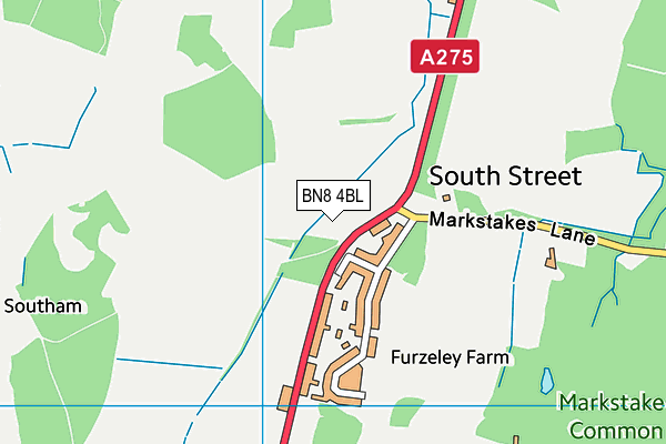 BN8 4BL map - OS VectorMap District (Ordnance Survey)