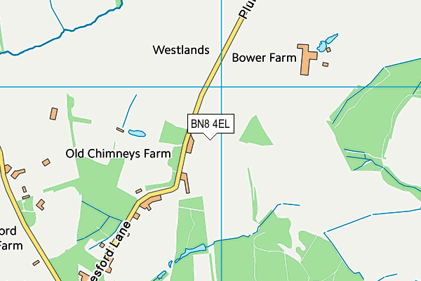 BN8 4EL map - OS VectorMap District (Ordnance Survey) BN8 4EL map - OS VectorMap District (Ordnance Survey)