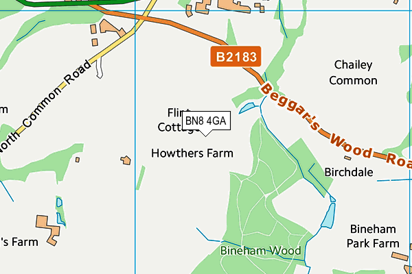 BN8 4GA map - OS VectorMap District (Ordnance Survey) BN8 4GA map - OS VectorMap District (Ordnance Survey)