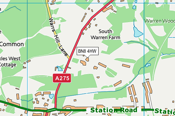 BN8 4HW map - OS VectorMap District (Ordnance Survey) BN8 4HW map - OS VectorMap District (Ordnance Survey)