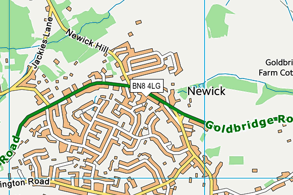 BN8 4LG map - OS VectorMap District (Ordnance Survey) BN8 4LG map - OS VectorMap District (Ordnance Survey)